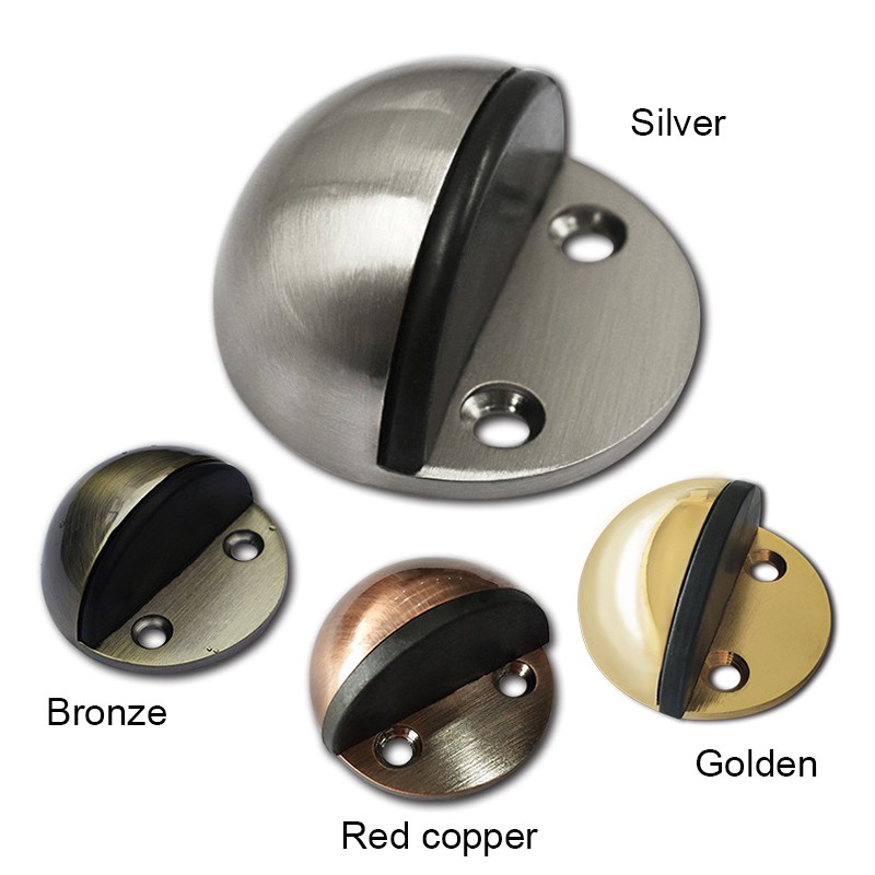 Floor Door Stopper Metal Door Stopper Rubber Bumper Safety Home