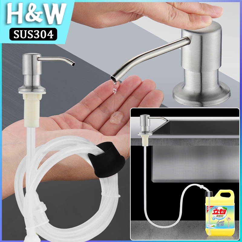 SUS304 Kitchen Sink Liquid Soap Pump Dispenser soap dispenser kitchen