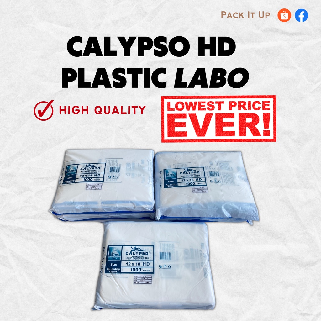 HD Plastic Labo 12 x 18 100 Pieces Shopee Philippines