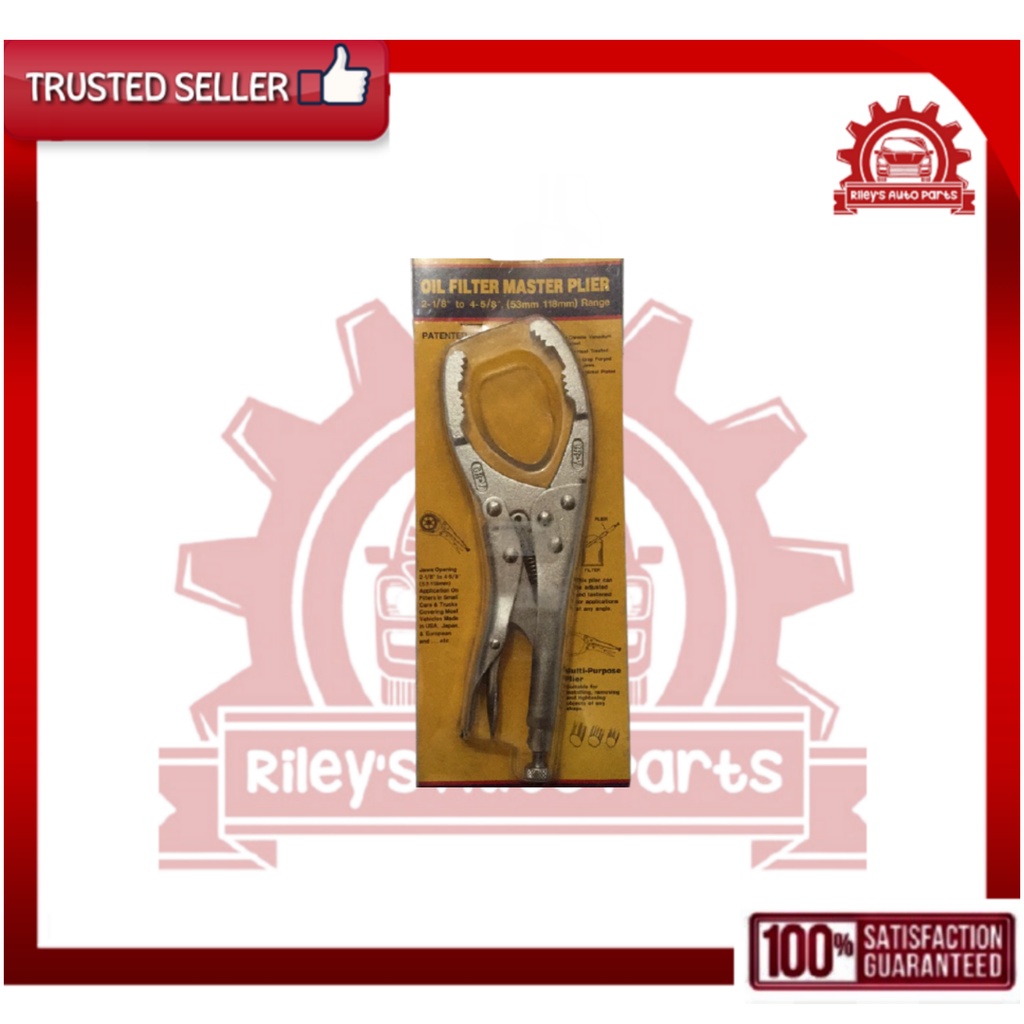 OIL FILTER WRENCH VISE GRIP TYPE RANGE 21/8" to 45/8" Shopee