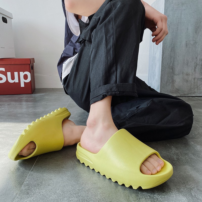 yeezy platform slippers