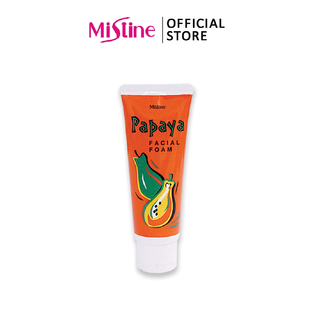 mistine papaya facial foam