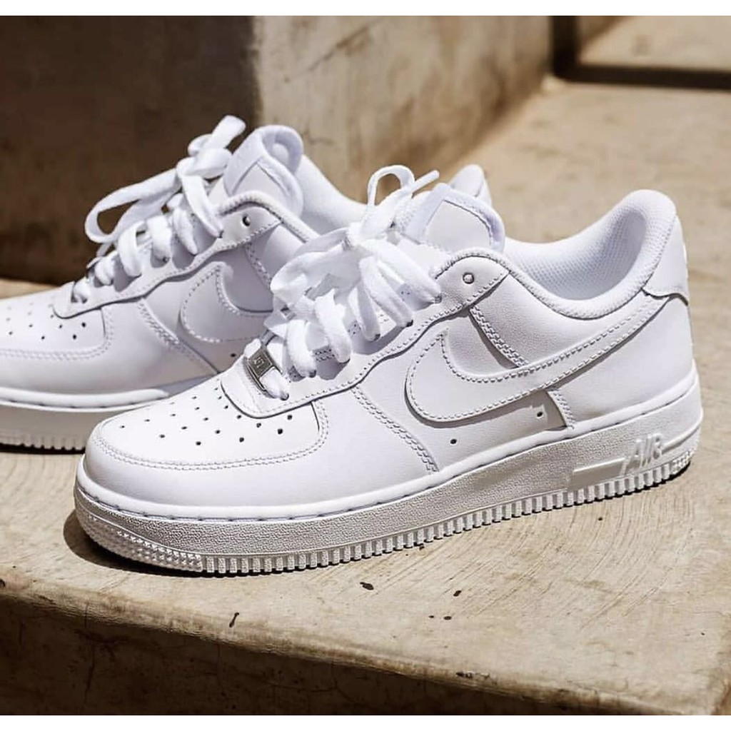 all white air forces mens