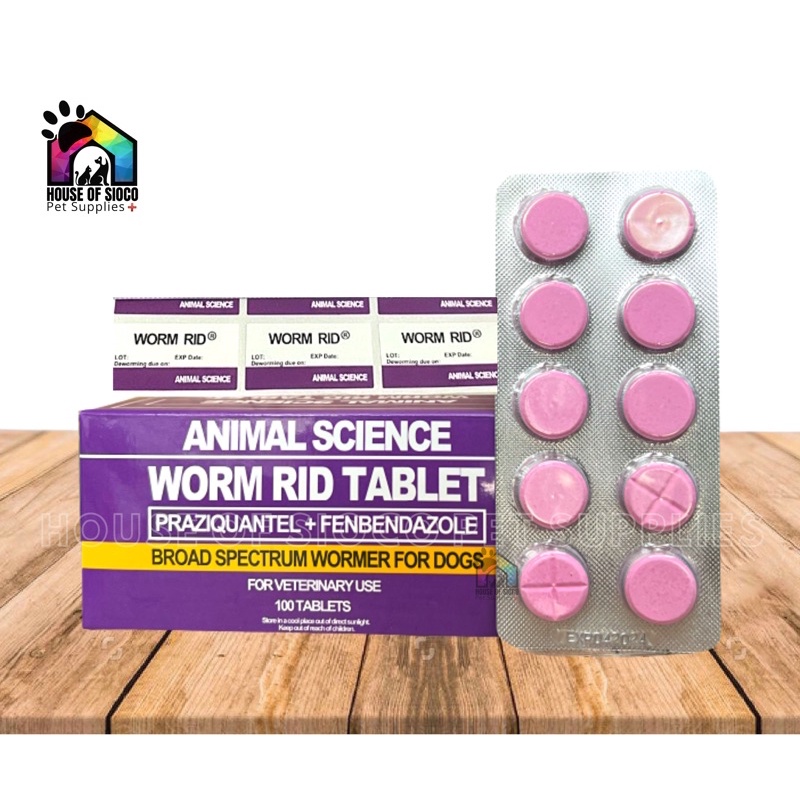 Worm Rid Tablet Dewormer for Pets Per Box (100tabs) Shopee Philippines
