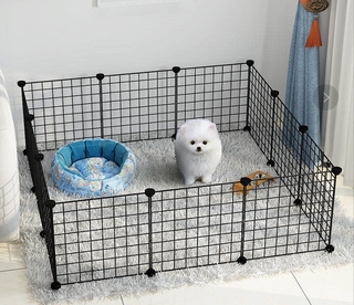 35X35CM Foldable Pet Playpen Iron Fence Puppy Kennel House Puppy Space Dogs Supplies