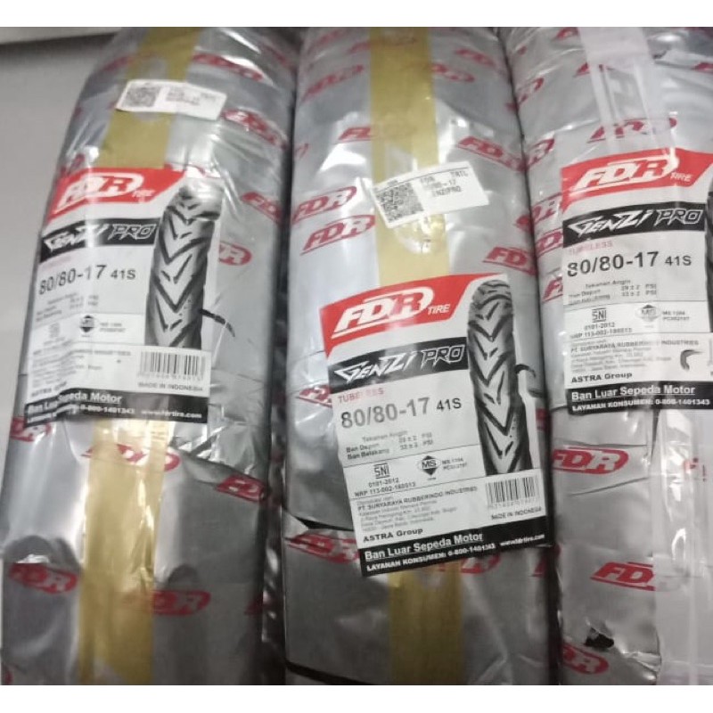 Fdr Tubeless Motorcycle Tire 80 80 17 Genzi / Genzi Pro Duck Supra