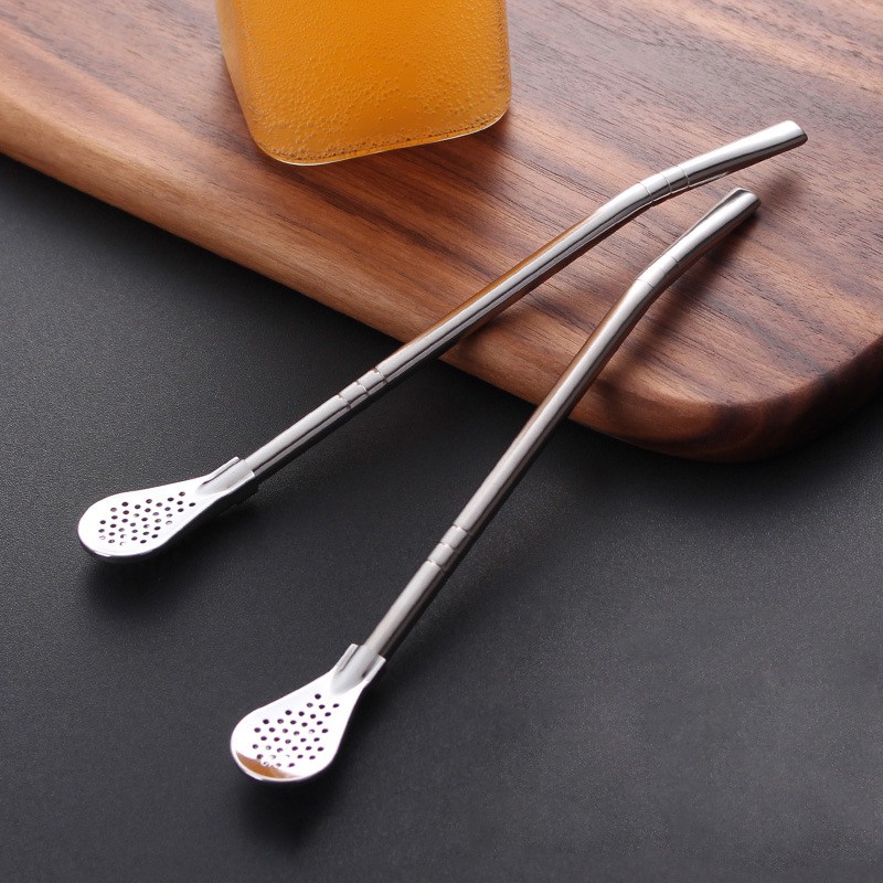 304 stainless steel straw spoon coffee stirrer Shopee Philippines