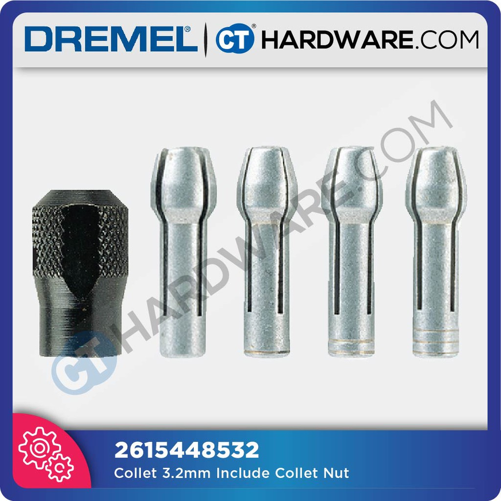 DREMEL COLLET NUT KIT (FOR COLLETS / MANDREL / MISC) ( 2615448532