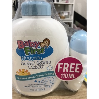BABY FIRST NOUVEAU BABY BATH WASH 650 ml with free 110 ml #5
