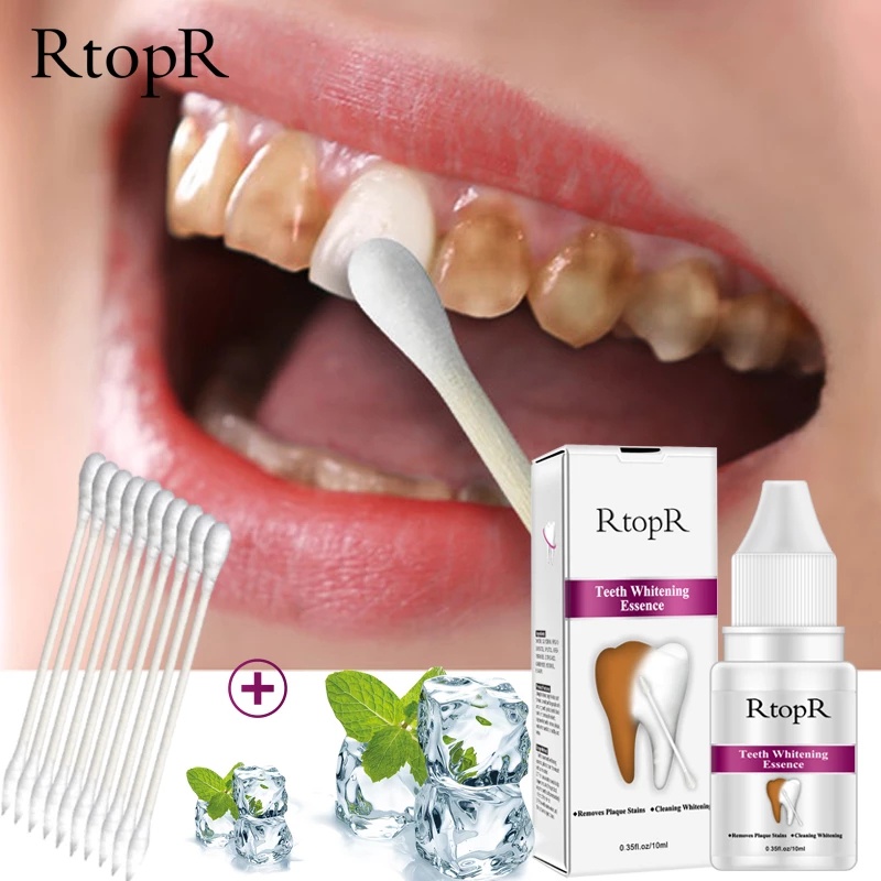 Rtopr Teeth Whitening Essence Stains Yellow Teeth Treatment Smoke