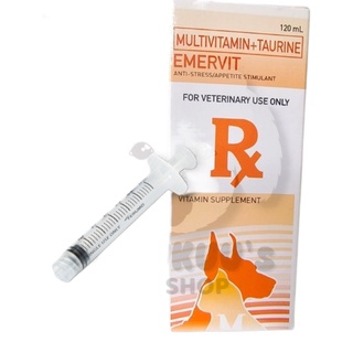 ✤♘﹍EMERVIT Multivitamins+ Taurine Supplements anti-stress/ appetite stimulant EMERVET DOG AND CAT