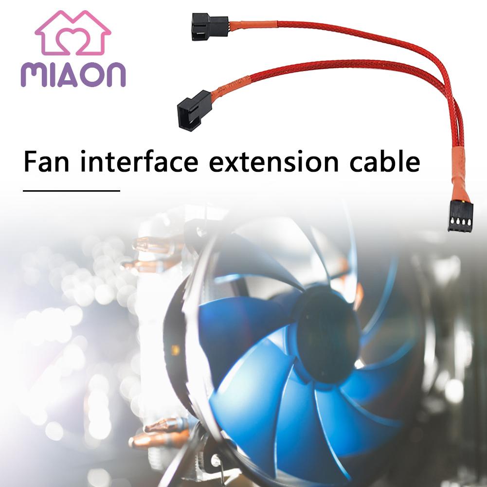 CPU PC Case Fan 4 Pin Extension Y Splitter Cable 4 Pin to 3/4 Pin Cable ...