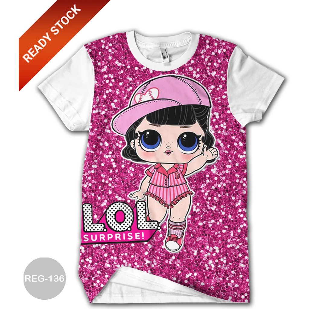 Lol Surprise T Shirt Adult Motif Girls Reg 136 Shopee Philippines