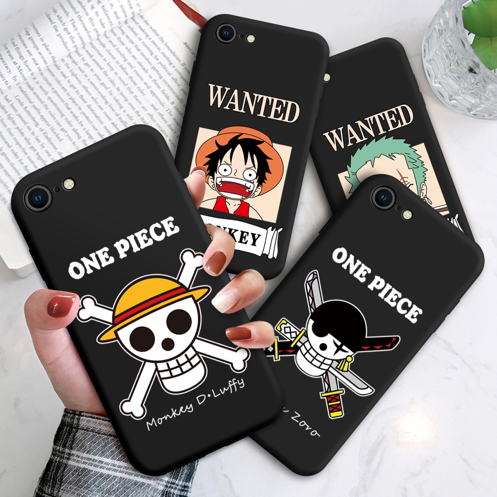 4, iPhone 7 Plus/ 8 Plus Anime One Piece Luffy Zoro Case for iPhone 11 12 Pro Max Mini X XR XS Max 8 7 6 6S Plus SE 2020 Straw Hat Pirates Crew Soft Silicone Coque 