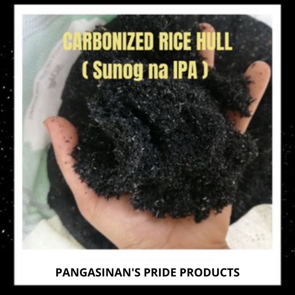 Carbonized Rice Hull/CRH ( Sinunog na IPA)- 1KG | Shopee Philippines