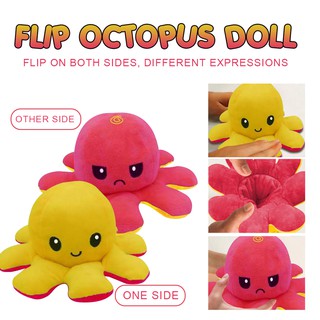 Tiktok trending flip reversible octopus plush toy face changing octapus Marine 1