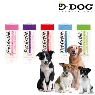 【 PET ESTHE 】 400ml PETESTHE Professional shampoo & conditioner for dogs all breeds/white coats all of ages used Premium brand Japan&France