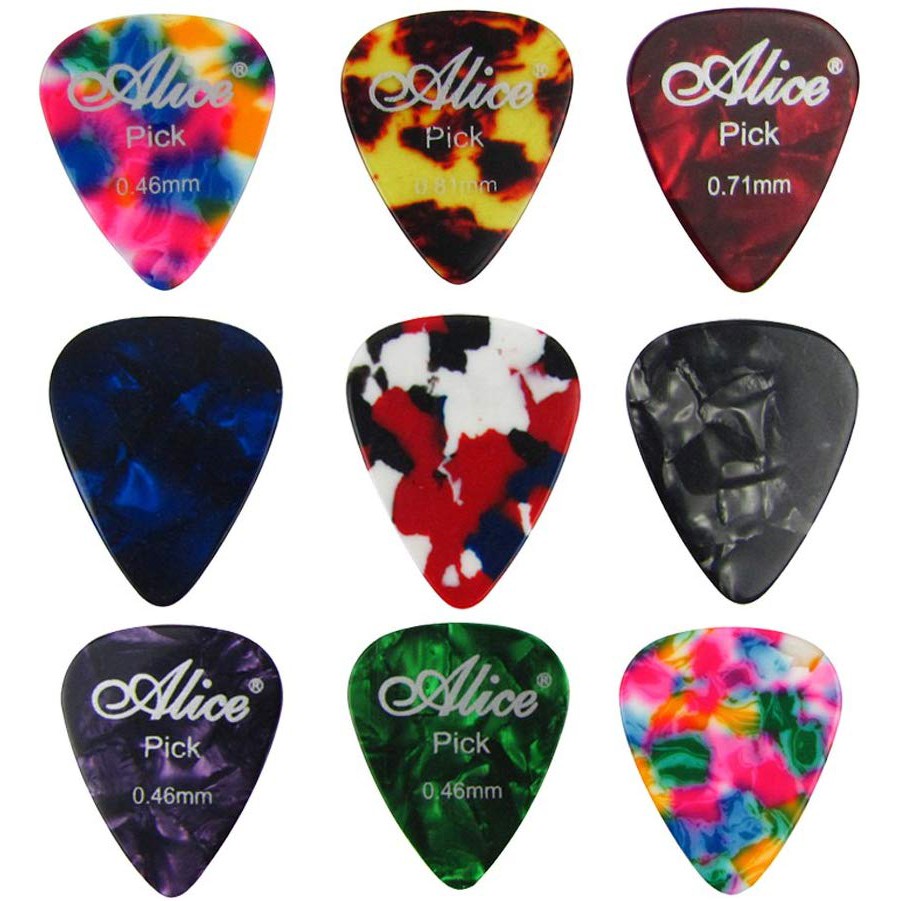 Alice Colorful Celluloid Standard Guitar Picks ap100a | Shopee Philippines