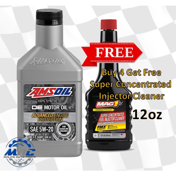 AMSOIL OE Motor Oil 5W20 Fully Synthetic GAS ENGINE oil 1 Quart Buy 4