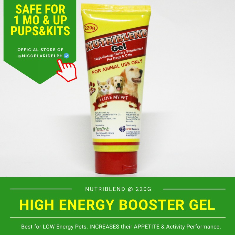 Nutriblend Gel Supplement to Increase Appetite, Energy Level and