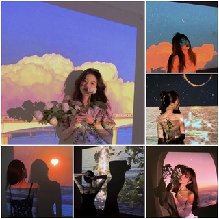 Creative Landscape Projector Lamps Romantic Photo Atmosphere Lamp Korean Projection Light Party Decor