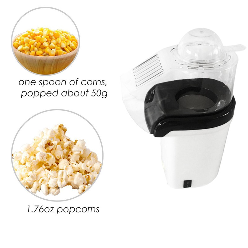 white popcorn machine