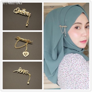 （HOT) [YAN K] Fashion Hijab Clip Crystal Queen /Muslimah Brooch Hijab Pins Silk Scarf Clip Shawl Pin
