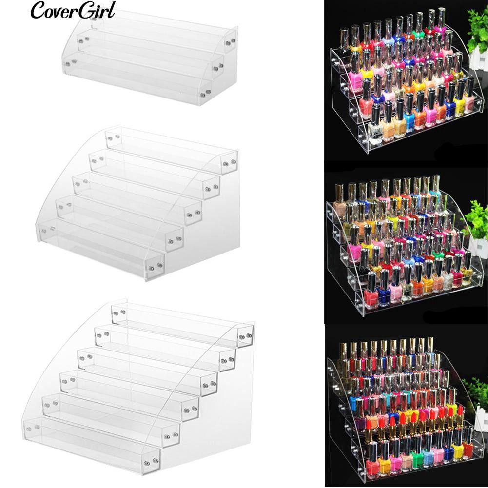 Transparent Acrylic Nail Polish Rack Varnish Stand Holder Shopee Philippines