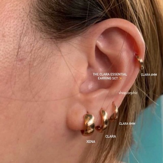 orphic. Clara Essential 18k Gold Earring Set #1