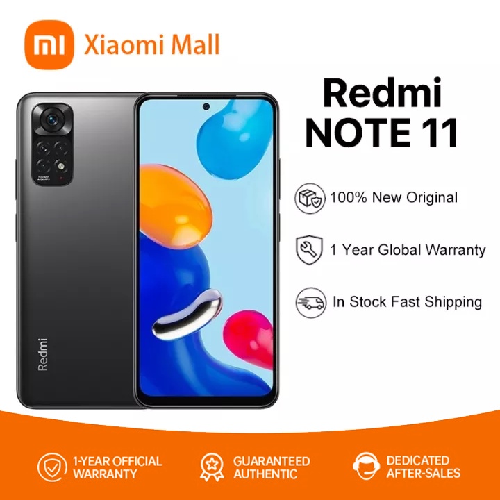 Xiaomi phone Redml Note 11 Cellphone 2022 6GB+128GB smartphone 6.6inch