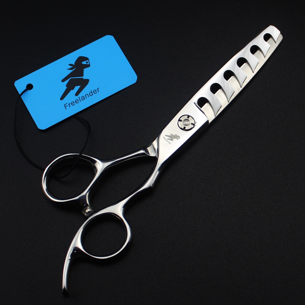 Spot 6.0 inch hairdressing scissors Freelander hole cut Japan 440C
