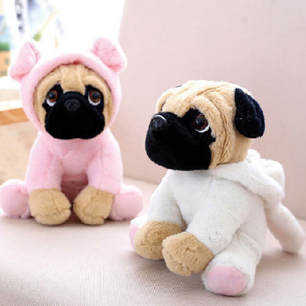 plush pug dog