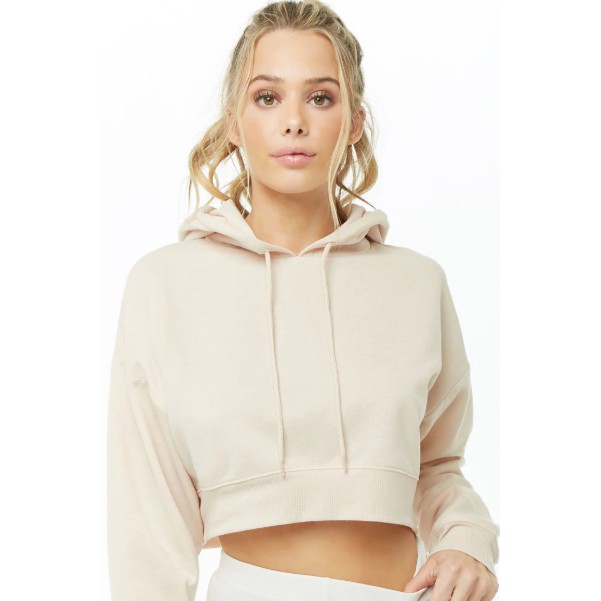 forever 21 crop top hoodie