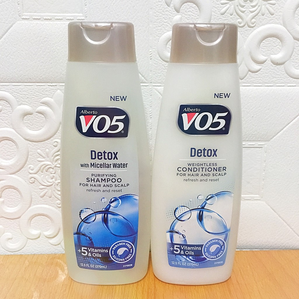 Vo5 Detox With Micellar Water 370ml Purifying Shampoo Cgm Conditioner For Hair And Scalp Reset Shopee Philippines