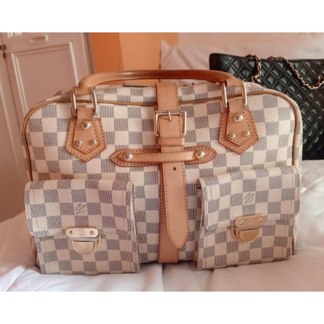 (SOLD) lv manhattan preloved japan bale with free one bag and alma | Shopee Philippines