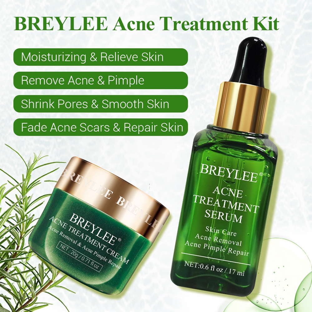 Breylee Acne Treatment Serum Cream Kit Spots Pimple Removal Essence Anti Acne Scar17ml 20g Shopee Philippines