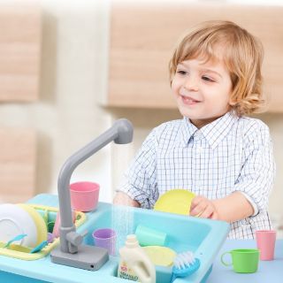  NEW Simulation Electric Dishwasher Sink Pretend Play 