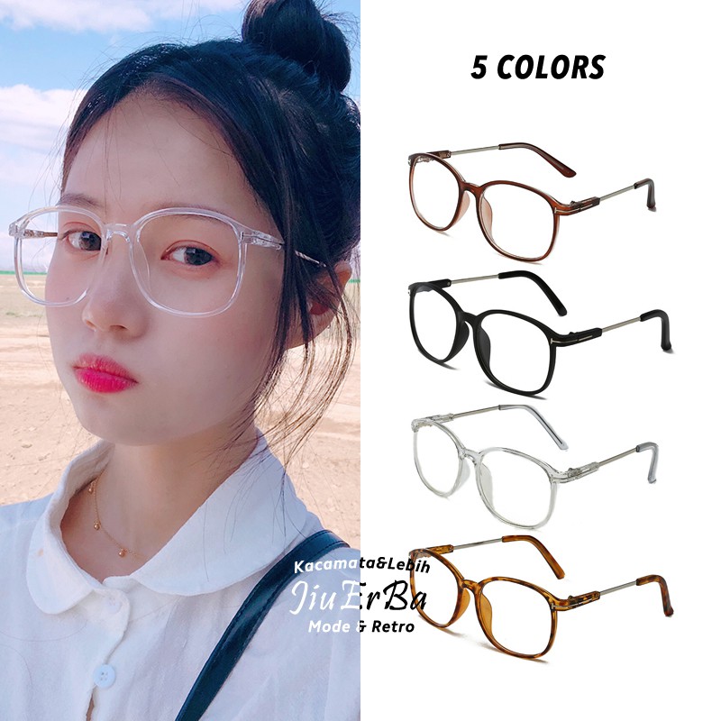 【Local Stock】Lens Replaceable Korean Ulzzang Retro Clear Eyeglasses