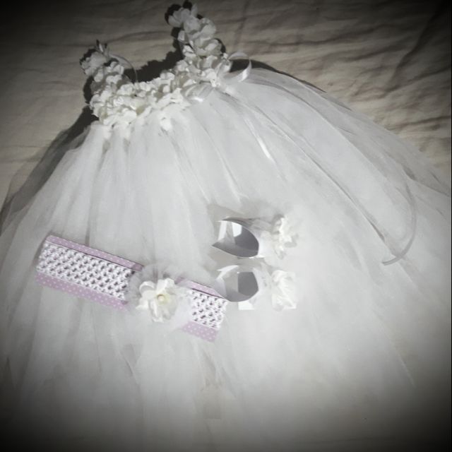 white tutu dress baby