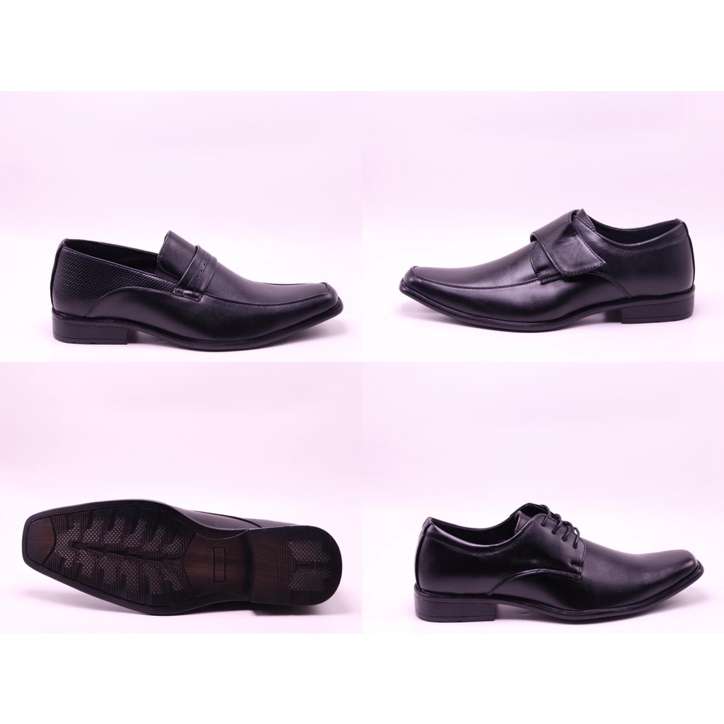 Mens Leather Black/School/Office/Formal/casual/Oxford Shoes Shopee