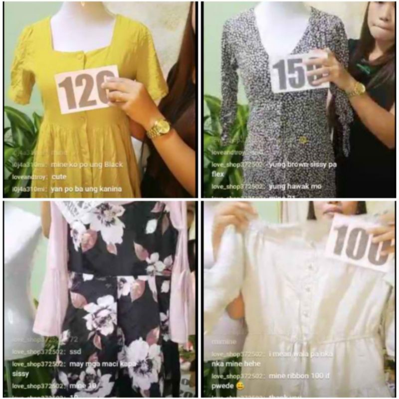 Preloved Korean Vintage Dresses ( For live selling checkout) Shopee