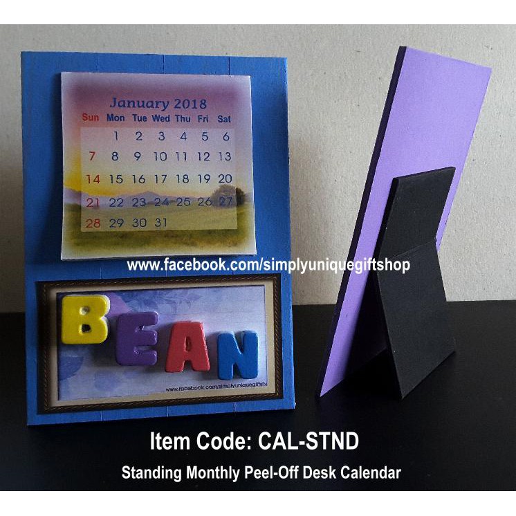 Unique Gift Personalized 2020 Desk Calendar Shopee Philippines