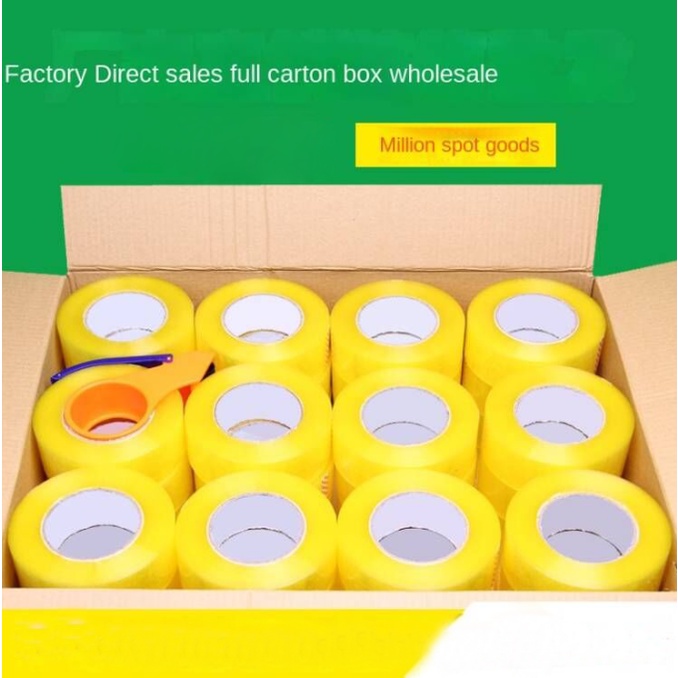 Scotch tape Bulk sealing tape Large roll sealing tape Yellow tape