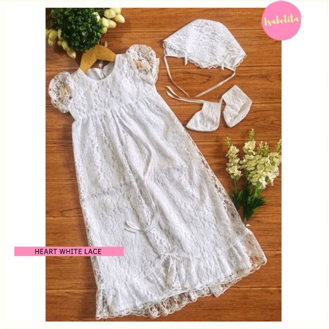 white lace outfit set