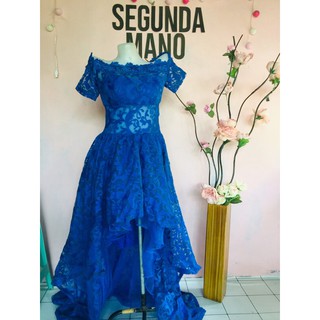 blue gown frock