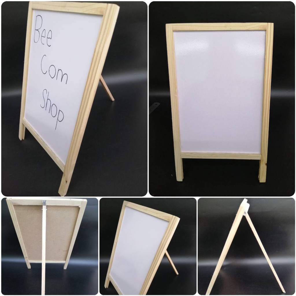 Whiteboard sign For writing 34 x 21 cm advertisement menu, made of flat