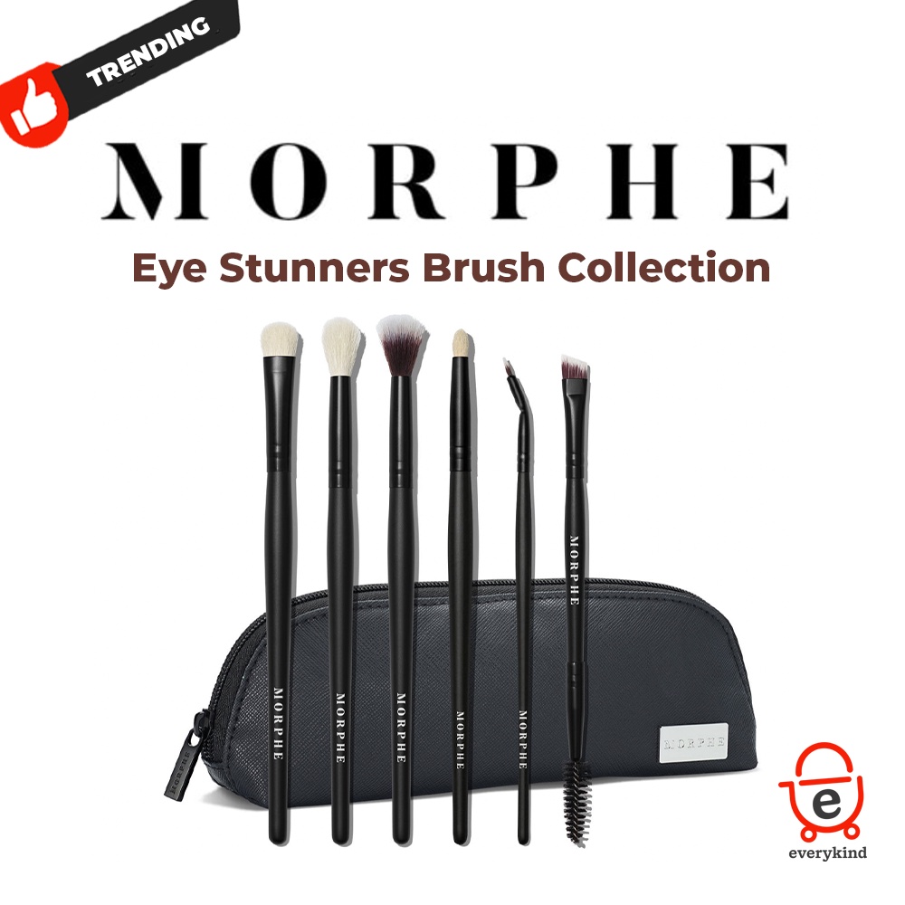 Morphe Eye Stunners Brush Collection with Bag Eye Makeup Brush Set