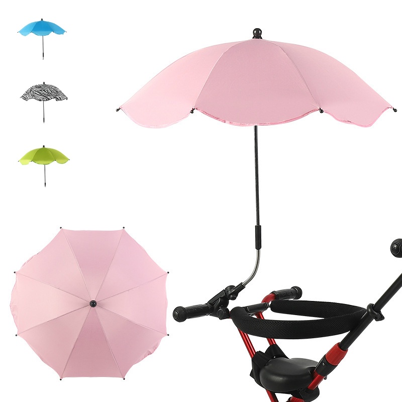 Universal Baby Pram Umbrella Adjustable Shade Umbrella Uv Sunshade For