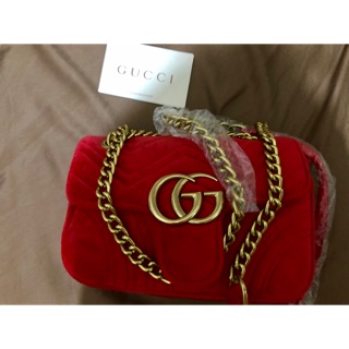 gucci velvet sling bag