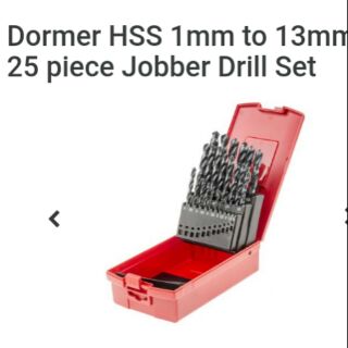 Dormer Hss Jobber Drill Set 1mm To 13mm 25pcs Shopee Philippines